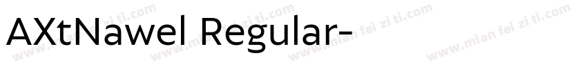 AXtNawel Regular字体转换